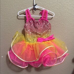 Sparkling Pink and Yellow Kids Costume